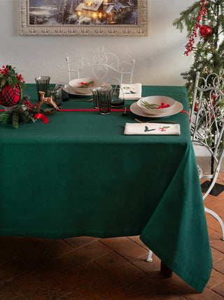 NATALE - Set di 2 tovaglioli ricamati