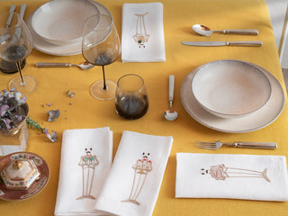 PIANI NOBILI - 2er Set bestickte Servietten