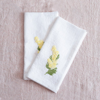 PRATO FIORITO - 2er Set bestickte Servietten