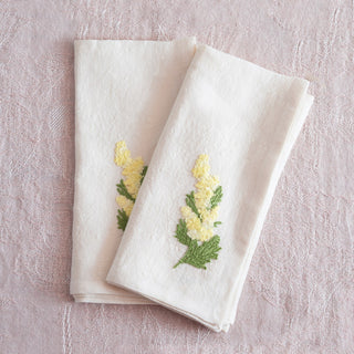 PRATO FIORITO - 2er Set bestickte Servietten