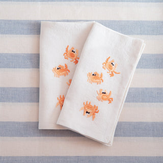 RIVIERA - 2er Set bestickte Servietten