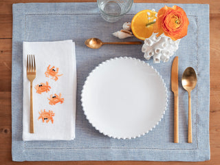 RIVIERA - 2er Set bestickte Servietten