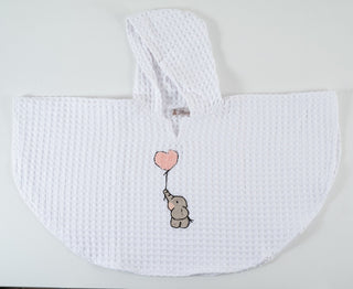 PONCHO MIT ABGERUNDETEN ECKEN