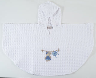 PONCHO MIT ABGERUNDETEN ECKEN