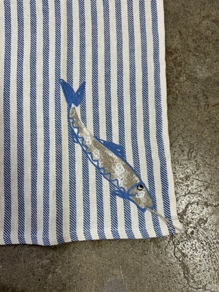 Fish on the hook, corner - KITCHEN TOWEL (Outlet)