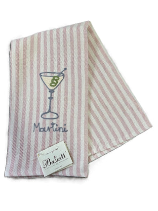 COCKTAILS - EMBROIDERED KITCHEN TOWELS