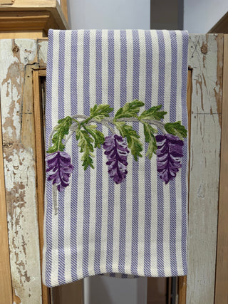 WISTERIA - EMBROIDERED KITCHEN TOWEL