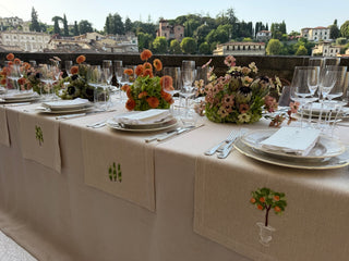EMBROIDERED PLACEMAT - TUSCAN CYPRESSES