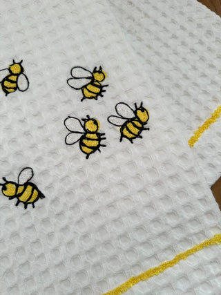 API - Asciugamano Nido d'ape ricamato
