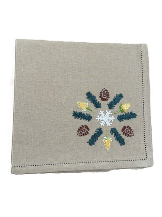 BESTICKTE ZODIACO SERVIETTE - Outlet