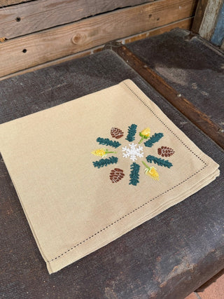 BESTICKTE ZODIACO SERVIETTE - Outlet