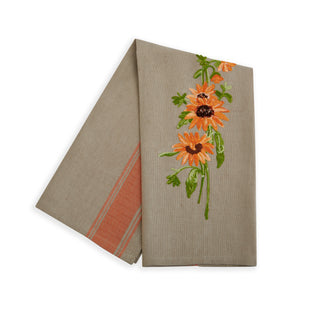 ORANGE FLOWERS - TIMO KITCHEN TOWEL