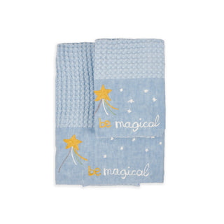 BE MAGICAL - SOFT HONEY COMB TOWEL WITH EMBROIDERY