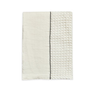WAFFLE TOWELS WITH PUNTO PERUGIA STITCHING