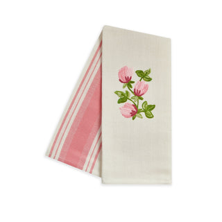 SMALL ROSES - EMBROIDERED KITCHEN TOWEL