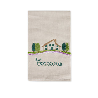 TUSCAN COUNTRY HOUSE - EMBROIDERED KITCHEN TOWEL