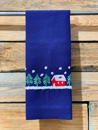 WINTER NIGHT - Zodiaco towel with embroidery