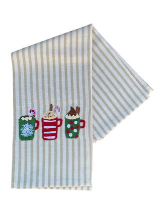 DELICIOUS HOT DRINKS - CHRISTMAS KITCHEN TOWEL