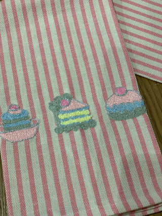 Cupcakes - Embroidered canvas