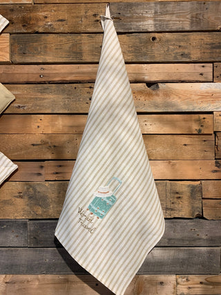 WORLD TRAVEL - Embroidered kitchen towel