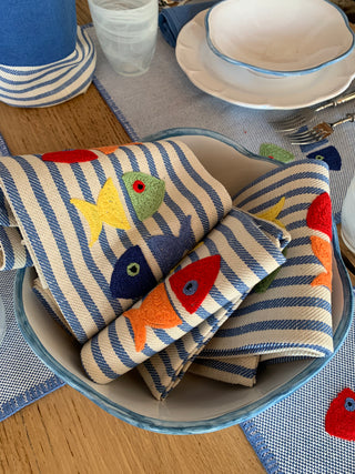 Three Fish - Dish Towel Melograno