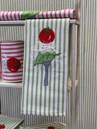 PASTA FORK - Embroidered Kitchen Towel