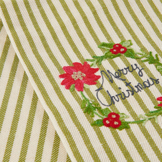 MERRY CHRISTMAS - Embroidered kitchen towel
