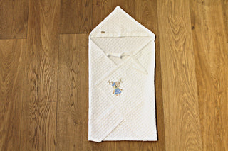 Baby Handtuch mit Kaputze - bestickt