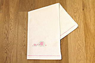 Towel embroidered