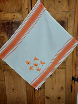 CRABS - Embroidered Kitchen Towel