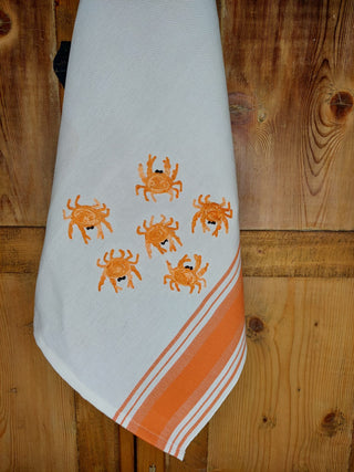 CRABS - Embroidered Kitchen Towel